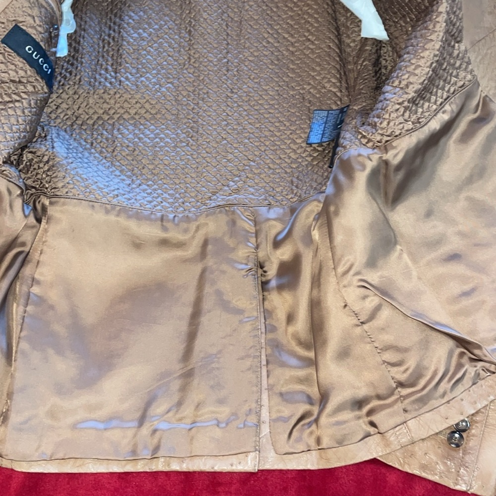 NWOT Gucci ostrich blazer - Picture 9 of 13